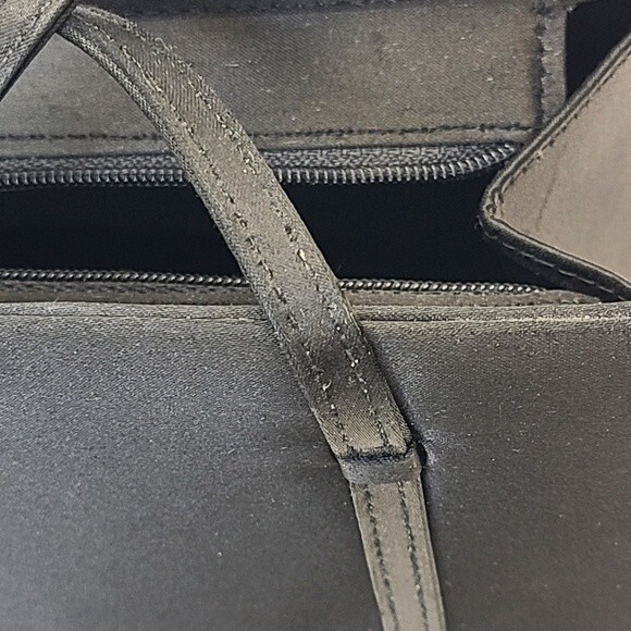 Vintage Y2K La Regale Small Black Satin Mini Handbag - Picture 11 of 16